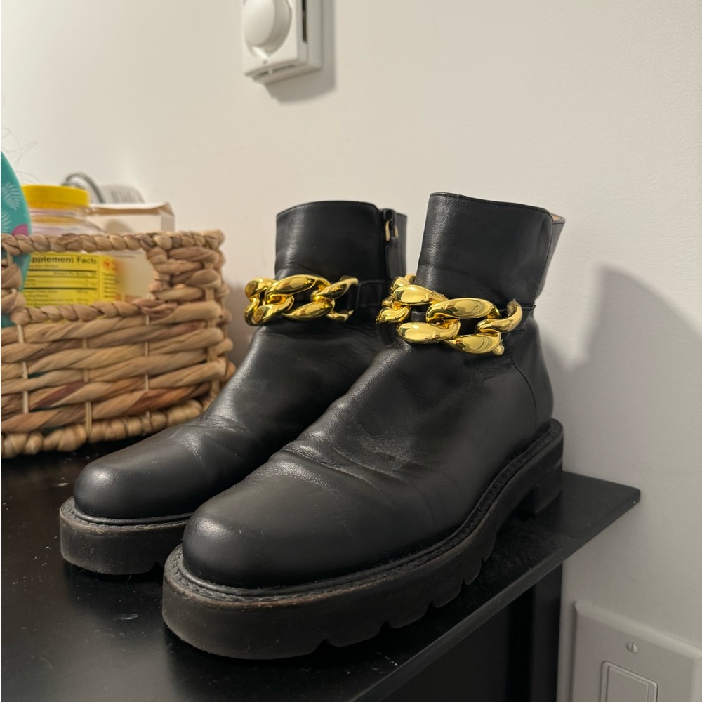 Stuart Weitzman Chain Lift Bootie - Picture 2 of 3
